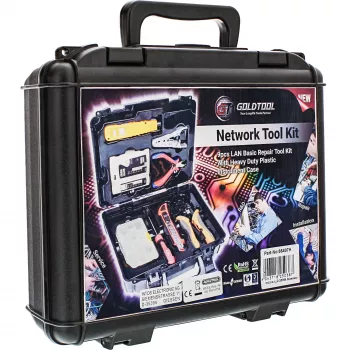 Kit d'installation réseau LAN de base Goldtool avec testeur