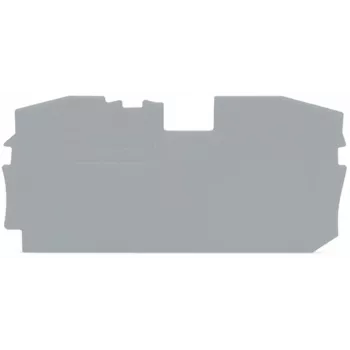 Plaque d'extrémité WAGO 2016-1291 pour bornes TOPJOB® S, grise, épaisseur 1 mm, 73 x 36,5 mm