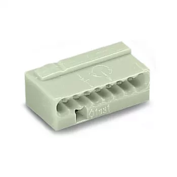 WAGO 243-308 Série 243 Micro-connecteur 8 conducteurs, gris clair, 50 pièces