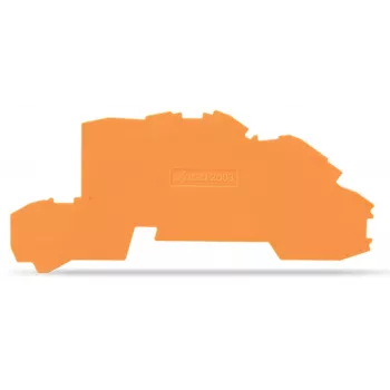 WAGO 2003-7692 Disconnect Terminal Block Separator, Orange, 0.8 mm Thickness, 96 mm Length, 42.3 mm Height, 2.45 g