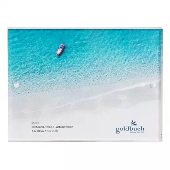 Goldbuch Pure Cadre photo individuel transparent en verre acrylique 13 x 18 cm rectangulaire 180 mm