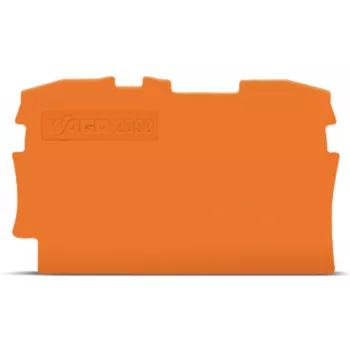 WAGO 2000-1292 plaque d'extrémité et intermédiaire, orange