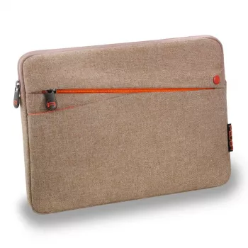 Étui pour tablette PEDEA Fashion pour Samsung Galaxy Tab S6 Lite / A9+ / S9 / A8, beige/orange, néoprène