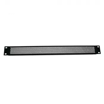 Panneau de ventilation 19 pouces 1U Adam Hall 87221 VR à trous ronds - noir