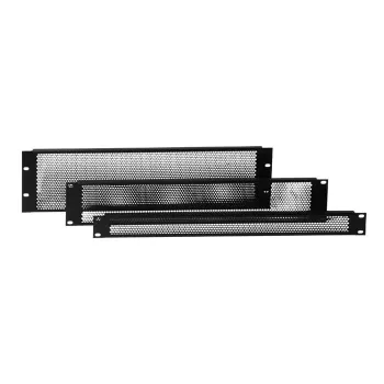 Panneau de rack acier 19 pouces 3U Adam Hall 87223VR noir 1,5 mm
