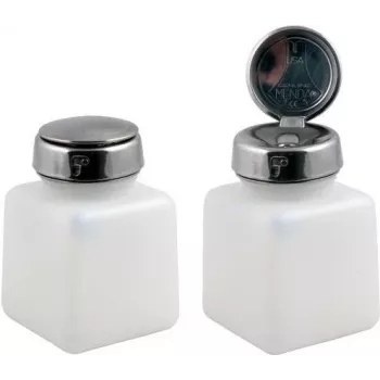 EFB Electronics distributeur d'alcool récipient PE avec humidificateur pour écouvillon, vide, 200 ml, blanc/translucide