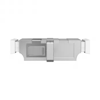 EFB Elektronik Coupleur fibre optique LC Duplex Multimode, boîtier métallique, férule céramique, découpe de panneau SC, 4 caches anti-poussière