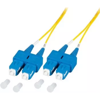 EFB Elektronik O2513.5-1.2 Câble de raccordement fibre optique 5 m SC Duplex OS2 jaune