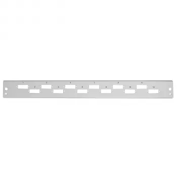 EFB Elektronik panneau frontal 12 x SC duplex / LC quad, vertical, gris