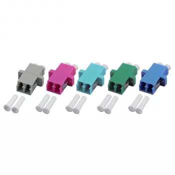 EFB Electronics coupleur LC-Duplex OM4 plastique, boîtier violet, monobloc, SC-Simplex