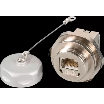 EFB Elektronik Prise encastrée IP67 M25 RJ45 Cat.6A E-20070 pour câbles Cat.5/6/7