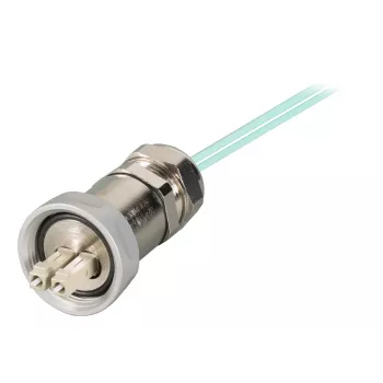 EFB Elektronik Presse-étoupe IP67 M25 fiche LC-Duplex vers fiche LC-Duplex OM3 5m
