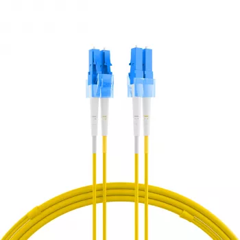 Câble de raccordement fibre optique EFB Elektronik IPL-DF-LCULCU-2-1000, 10 m, OS2, LC/UPC vers LC/UPC, duplex, LSZH, jaune