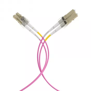 Câble de raccordement fibre optique EFB Elektronik IPL-DF-LCULCU-4-0050, 0,5 m, OM4, LC duplex, aqua
