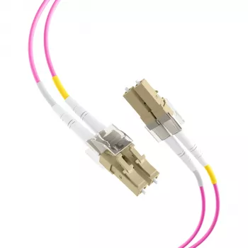 Câble de raccordement fibre optique EFB Elektronik IPL-DF-LCULCU-4-0050, 0,5 m, OM4, LC duplex, aqua
