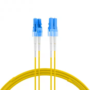 Câble de raccordement fibre optique monomode OS2 EFB Electronics IPL-DR-LCULCU-2-0500, LC/UPC vers LC/UPC, duplex, 5 m, LSZH, jaune