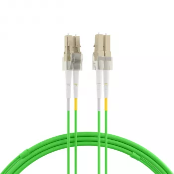Câble de raccordement fibre optique EFB Elektronik IPL-DR-LCULCU-5-0500, OM5, LC/UPC vers LC/UPC, 5 m, LSZH, vert lime