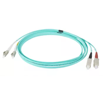 Câble de raccordement fibre optique duplex OM3 EFB Elektronik IPL-DR-LCUSCU-3-0150 LC vers SC 1,5 m aqua