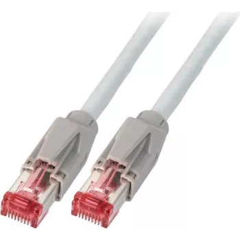 Câble de raccordement RJ45 EFB Elektronik Cat.6A S/FTP LSZH Dätwyler 7702 TM21 gris 50 m
