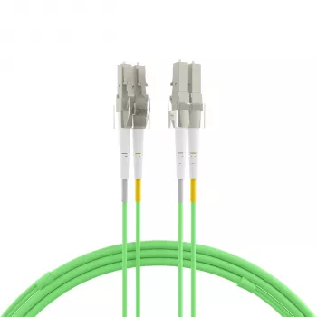 Câble de raccordement duplex EFB LC-LC OM5 1,5 m LSZH 2 mm vert citron