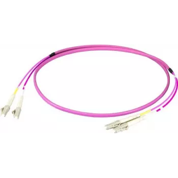 EFB Elektronik jarretière duplex LC-LC 50/125 µm OM4 LSZH Erika Violet flat twin 3x5mm 25m