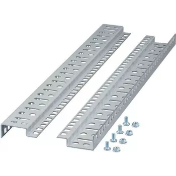 Rails de montage EFB-Elektronik 19 inch 18U pour coffrets muraux, lot de 2, noir