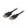 Câble prolongateur USB 2.0 A-A mâle vers femelle 1,8 m noir Classic EFB Elektronik