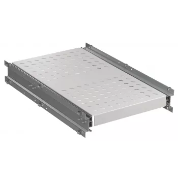 EFB Elektronik étagère extractible renforcée 6 x montage latéral 140 kg RAL7035