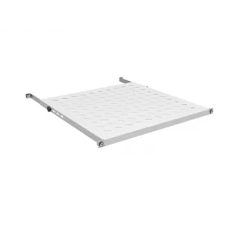EFB Electronics étagère fixe 19 pouces 0,5U, profondeur d'installation 750-850 mm, capacité de charge 70 kg, profondeur d'armoire 1000 mm, gris clair (RAL 7035)