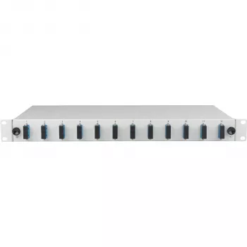 Boîtier d'épissure EFB SC OS2 extractible 24 pigtails 12 coupleurs 1U rack