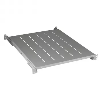 Étagère fixe EFB Elektronik 19 inch 1U, profondeur de montage 750-850 mm, charge 120 kg, profondeur armoire 1000 mm, RAL 7035 gris clair