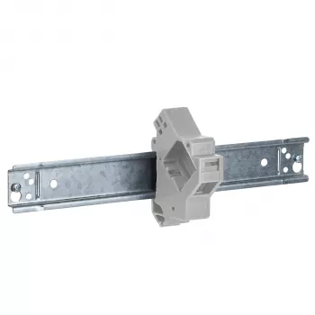 Support de module Keystone EFB Elektronik 1 port, pour rail DIN dans boîtes de distribution, plastique, blanc (RAL 9010)