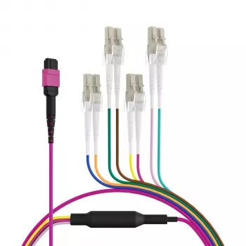 EFB ELEKTRONIK Câble trunk MPO-PLUS(F)-LC OM4 8 fibres type B LSZH violet érika 3m