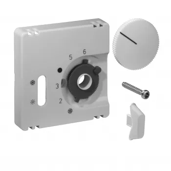 Set de couvercles ALRE pour thermostat d'ambiance JZ-037.100, blanc pur (RAL 9010)