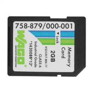 WAGO 758-879/000-001 - 2 Go - SD - NAND - 20 Mo/s - 17 Mo/s - noir