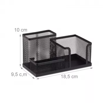 Organiseur de bureau Relaxdays Noir
