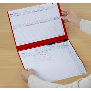 Chemise de documentation patient BOI Dokutech Professional-Line DIN A4 format paysage rouge
