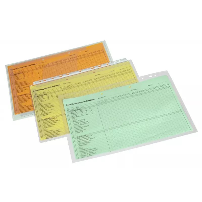 Eichner 10 pochettes de documents transparentes A4