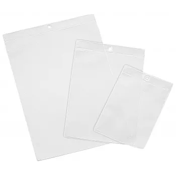 Eichner pochettes à documents A4, lot de 10, pochettes en polypropylène transparentes à insertion par le haut
