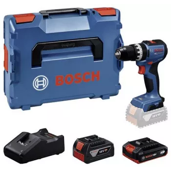 Perceuse à percussion sans fil Bosch Professional GSB 18V-52 avec 2 batteries 18V en L-BOXX (vente au détail)