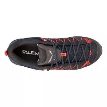 Chaussures d'approche Salewa Mountain Trainer Lite pour femme - Premium Navy/Fluo Coral, taille 38