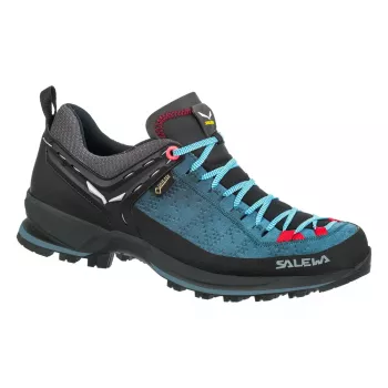 Chaussures d'approche Salewa Mountain Trainer 2 GTX pour femme - Dark Denim/Fluo Coral, taille 37
