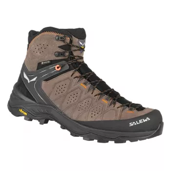 Chaussures de randonnée SALEWA Alp Trainer 2 Mid GTX - Walnut/Fluo Orange - UK 9.5 (EU 44)