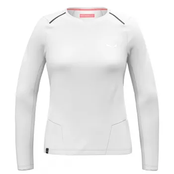 Sweat femme Salewa Pedroc Dry Tee - Blanc