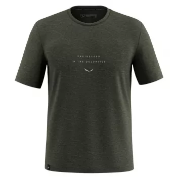 T-shirt Salewa Eagle Eitd AM S - Dark Olive