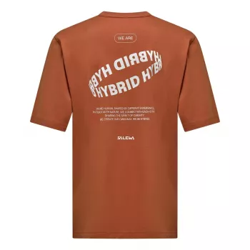 T-shirt Salewa Eagle Hybrid Loose, Coffee Brown, taille L