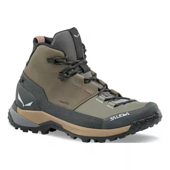Chaussures de randonnée SALEWA Puez Leather Mid PTX pour femme - Bungee Cord / Onyx