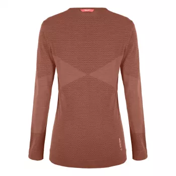 Sous-couche thermique Salewa Zebru Medium Warm AMR L/S Tee femme - Etruscan Red, taille S