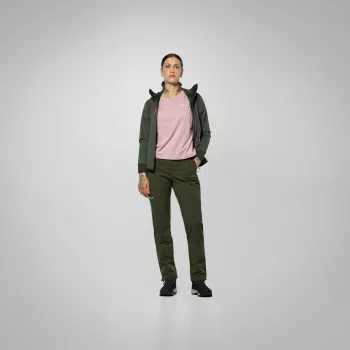 Pantalon softshell Puez Dolomia 2 pour femme Salewa, Dark Olive, taille S