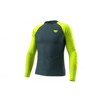 Salewa Dynafit Ultra S-Tech L/S Tee - Ultra Yellow, taille S/M